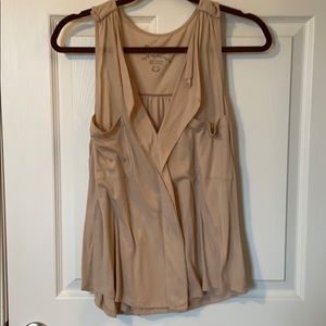 Tan/gold fashion tank